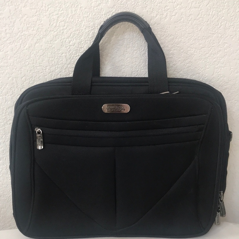 Kenneth Cole Reaction Canvas Briefcase Black Unisex